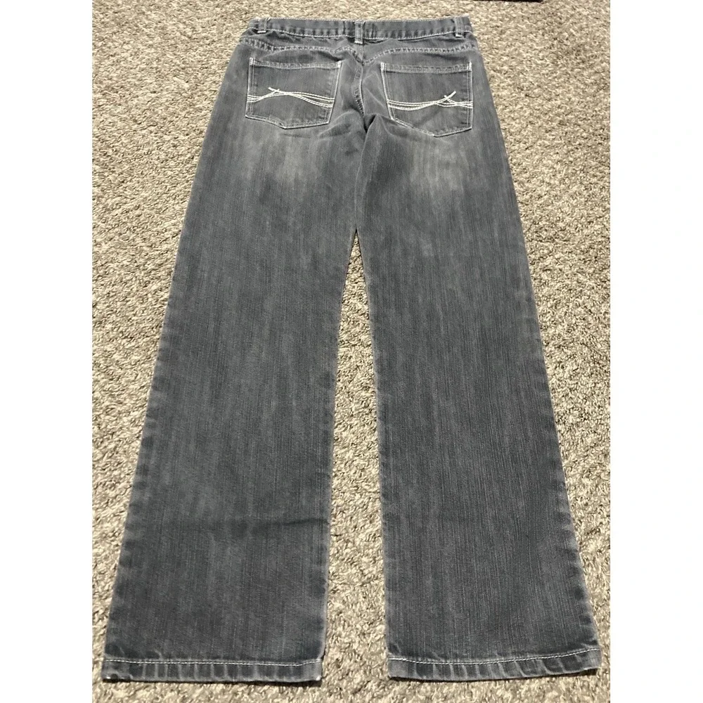 Buzz Cuts By Wax Jean Boys 28x26 Gray Bootcut Jeans Youth Size 16 Fade Wash